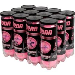 Penn Championship Pink Extra Duty 12 Cans Tennis Balls