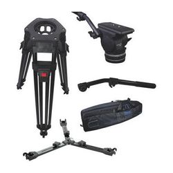 Cartoni Focus 18 Fluid Head with H601 Tripod Legs, Mid-Spreader and 2nd Pan Bar (10 KF18-1HM