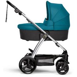 Mamas & Papas Sola 2 Chrome Stroller & Carrycot - Petrol Blue