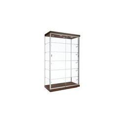 48"W Aluminum Frame Locking Display Case w/ LED Spotlights