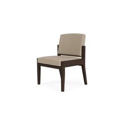 Amherst Wood Frame Armless Guest Chair in Upgrade Fabric or Healthcare Vinyl