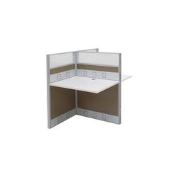 36"W x 50"D x 48"H Premium Series Double Add-On Carrel