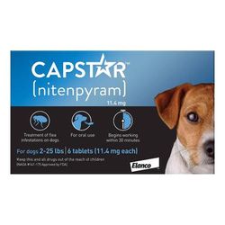 Capstar Blue For Small Dogs 2 - 25 Lbs 12 Tablet