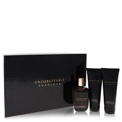 Unforgivable For Men By Sean John Gift Set - 4.2 Oz Eau De Toilette Spray + 3.4 Oz Shower Gel + 3.4