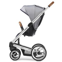 Mutsy Igo Stroller, Urban Collection - Silver/White & Blue