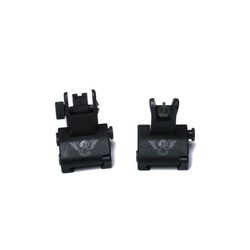 Wilson Combat Quick Detach Top Mounted Deployable Front and Rear Sight CSAT Aperture Black TR-QDSSCSAT