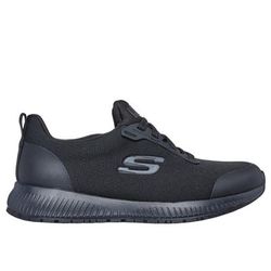 Skechers Women's Work: Squad SR Sneaker | Size 6.5 Wide | Black | Textile/Synthetic