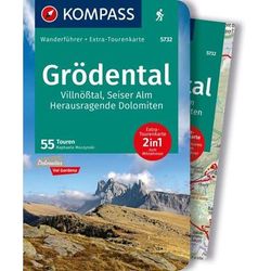 Kompass Carta Nr. 5732 Grödental, Vilnößtal, Seiser Alm - 50 Touren