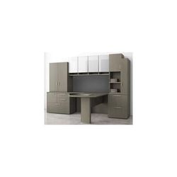 Elite Custom L-Shaped Peninsula Workstation w/Left Return