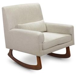 Nursery Works Sleepytime Rocker, Walnut Legs - Oatmeal