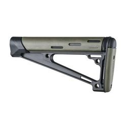 Hogue AR-15/M-16 OverMolded Fixed Buttstock - Fits A2 Buffer Tube OD Green 15241