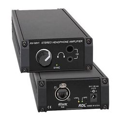 RDL AV-NH1 Dante Network to Stereo Headphone Amplifier AV-NH1