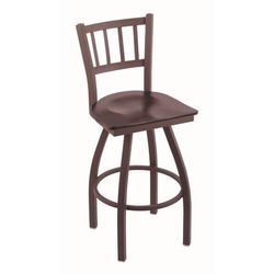 "Holland 81036BZDCMpl 810 Contessa 36" Bar Stool /w Bronze Finish, Dark Cherry Maple Seat"