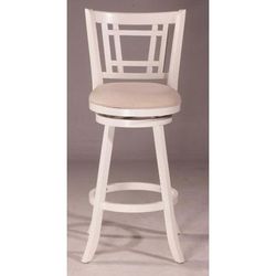 Hillsdale Furniture Fairfox Wood Counter Height Swivel Stool, White - 4650-828