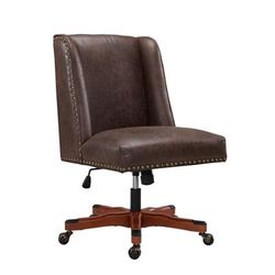 Draper Brown Office Chair - Linon OC078BRN01