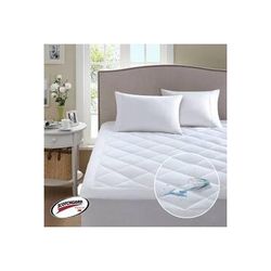 Sleep Philosophy Serenity Full Waterproof Mattress Pad--3M Scotchgard Moisture Treatment in White - Olliix BASI16-0177