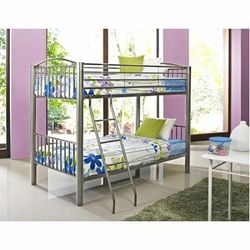 "Heavy Metal "Pewter" Twin Over Twin Bunk Bed Powell-941-138"