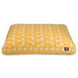 Stretch Yellow Rectangle Pet Bed, 50" L x 42" W, X-Large