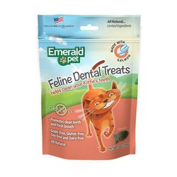 Emerald Pet Feline Dental Treat Salmon For Cats, 3 oz