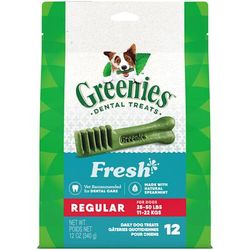 Fresh Regular Dental Dog Treats, 12 oz., Count of 12