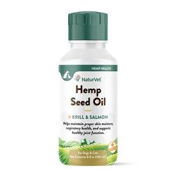 Hemp Seed Oil, Krill & Salmon for Pets, 8 oz.