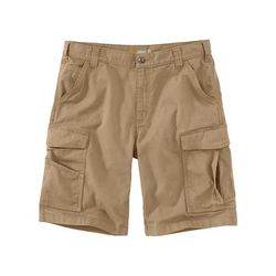 Carhartt Men's Rugged Flex Relaxed Fit Canvas Cargo Shorts, Dark Khaki SKU - 107629