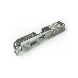 Lone Wolf Arms AlphaWolf Pistol Slide w/Stainless Steel 20 Machining Glock 19 Gen3 9mm Raw Stainless AW-SLIDE19-G3-SS20