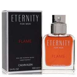 Eternity Flame For Men By Calvin Klein Eau De Toilette Spray 3.4 Oz