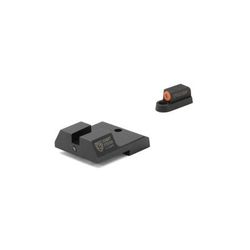 Night Fision Perfect Dot Accur8 Front Night Sights w/ Square Notch Rear for CZ-USA Orange Front w/ Green Tritium - Black Rear w/ Gree fits P-10C