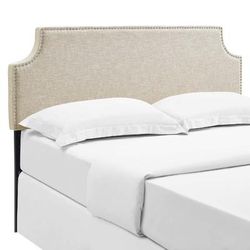 Laura Queen Upholstered Fabric Headboard MOD-5394-BEI