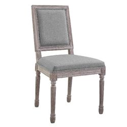 Court Dining Side Chair Upholstered Fabric Set of 4 EEI-3501-LGR