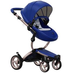 Mima 2019 Xari Complete Stroller, Rose Gold - Royal Blue / Retro Blue