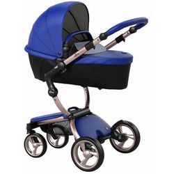 Mima 2019 Xari Complete Stroller, Rose Gold - Royal Blue / Retro Blue