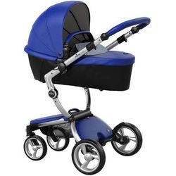 Mima Xari Complete Stroller, Silver - Royal Blue / Retro Blue