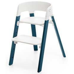 Stokke Steps Chair - White/Midnight Blue