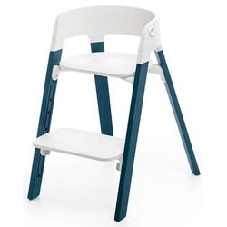 Stokke Steps Chair - White/Midnight Blue