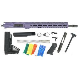 Ghost Firearms Upper Receiver Rifle Lower Parts Kit 5.56mm 16in Butt Stock 4150 M4 Barrel 1-7 Twist 14in M-LOK Free Float Hand Guard A2 Muzzle Device