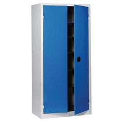 Armoire Monobloc Haute H 1980 X L 1000 X P 50 0 Gris/bleu - Acial