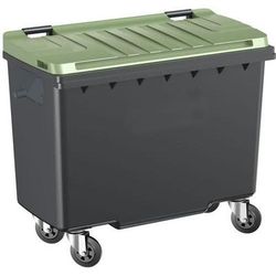 Container 500l Couvercle Vert Prises Frontale /laterale - Sulo