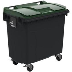 Conteneur 770l Couvercle Vert Tourillon Metal Renforce Metal - Sulo