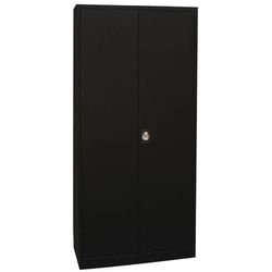 Armoire Pb 195x92x42 4 Tablettes Noir - Manutan Expert