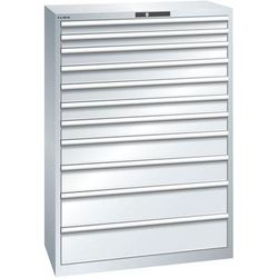 Armoire 11 Tiroirs 1023x572x1450mm-charge 75kg-gris - Lista