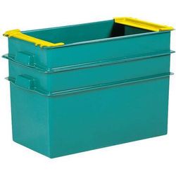 bac gerbable vert cap.:200 l h ht:550 mm