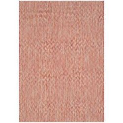 "Courtyard Collection 4' X 5'-7" Rug in Red And Beige - Safavieh CY8022-36521-4"