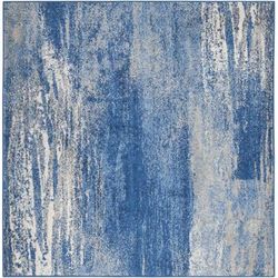 Adirondack Collection 4' X 6' Rug in Light Blue And Dark Blue - Safavieh ADR110F-4