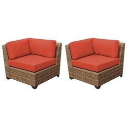 Laguna Corner Sofa 2 Per Box in Tangerine - TK Classics Tkc025B-Cs-Db-Tangerine