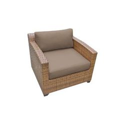 Laguna 4 Piece Outdoor Wicker Patio Furniture Set 04b in Wheat - TK Classics Laguna-04B