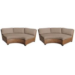 Laguna Curved Armless Sofa 2 Per Box in Wheat - TK Classics Tkc025B-Cas-Db