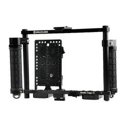 Hollyland Monitor Cage with Rubber Handgrips for 5 to 9" Monitors (V-Mount) MONITOR CAGE-V