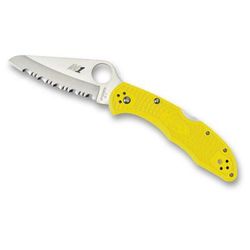 Spyderco Salt 2 Lightweight SpyderEdge Folding Knife FRN Handle 7.25in Yellow C88SYL2
